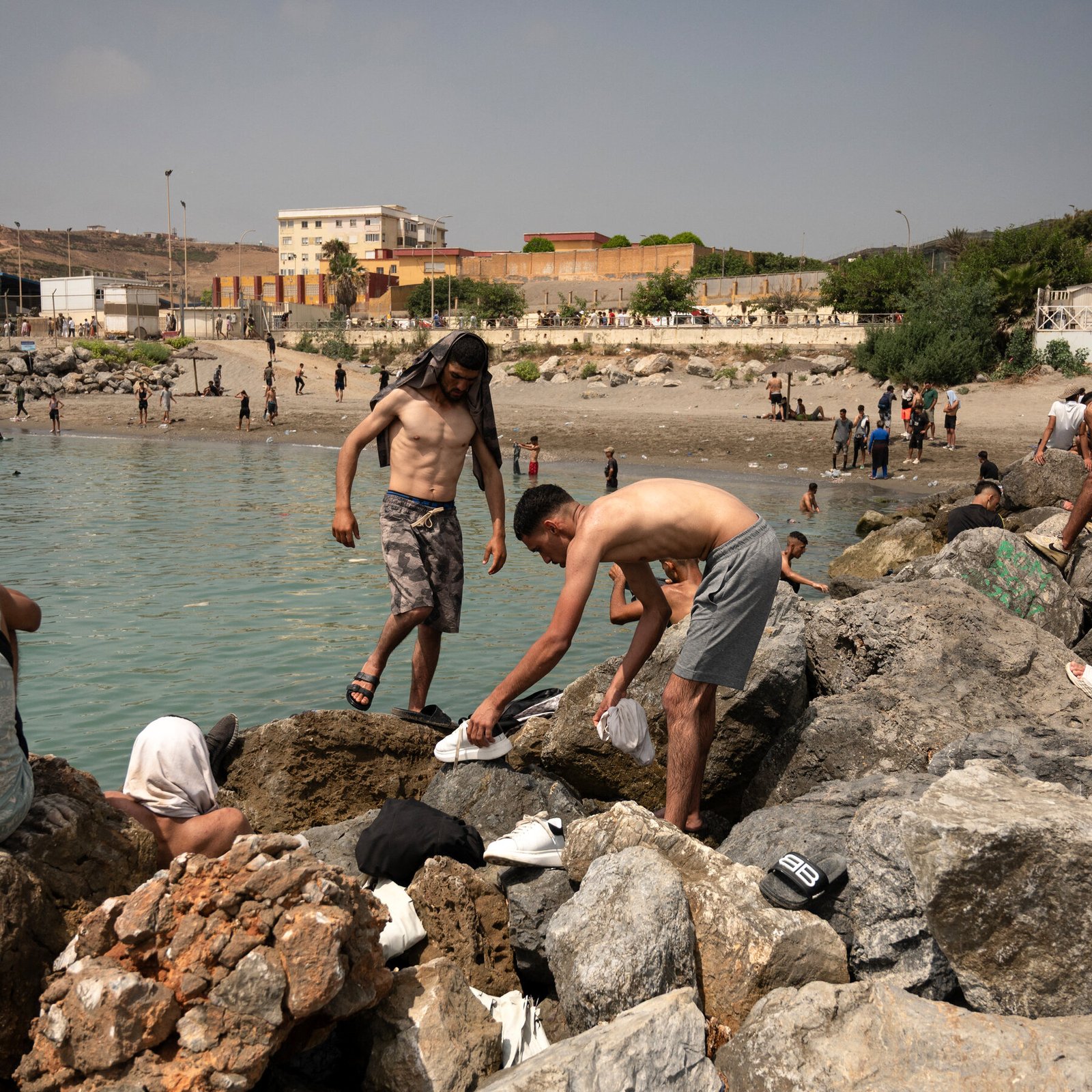 Young Men Poured Into Ceuta Seeking Work Young Men Poured Into Ceuta Seeking Work
