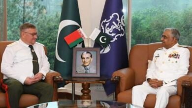 ایڈمرل نوید اشرف سے بیلاروس کے چیف آف جنرل اسٹاف کی ملاقات ایڈمرل نوید اشرف سے بیلاروس کے چیف آف جنرل اسٹاف کی ملاقات