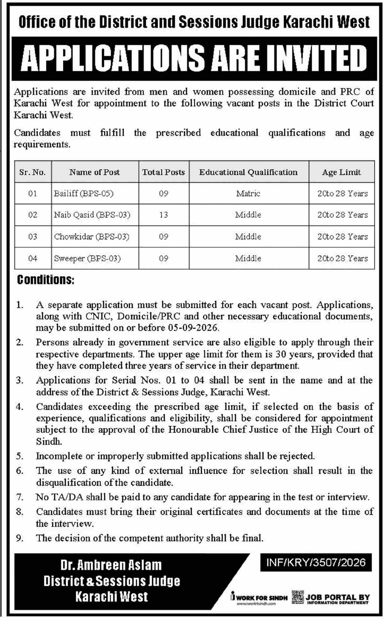 Bailiff Jobs in Karachi 2026 – Latest Vacancy & Apply Bailiff Jobs in Karachi 2026 – Latest Vacancy & Apply