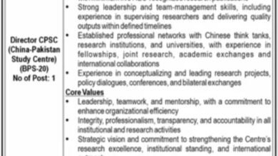 Director CPSC Jobs in F-5 2026 – Latest Vacancy & Apply