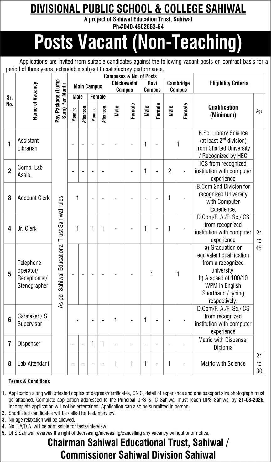 Assistant Librarian Jobs in Sahiwal 2026 – Latest Vacancy & Apply Assistant Librarian Jobs in Sahiwal 2026 – Latest Vacancy & Apply