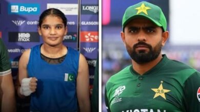 بابر اعظم کی باکسر فاطمہ زہرا کو کانسی کا تمغہ جیتنے پر مبارکباد بابر اعظم کی باکسر فاطمہ زہرا کو کانسی کا تمغہ جیتنے پر مبارکباد