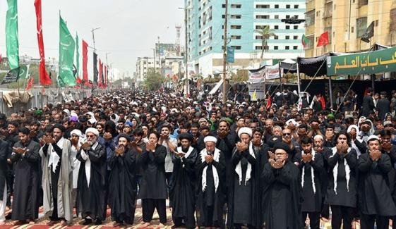 حضرت امام حسینؓ اور انکے جاں نثاروں کے چہلم پر ملک بھر میں جلوس حضرت امام حسینؓ اور انکے جاں نثاروں کے چہلم پر ملک بھر میں جلوس