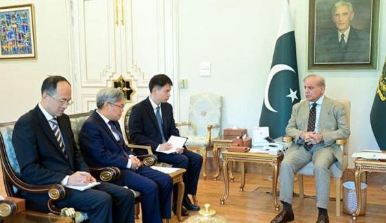وزیراعظم شہباز شریف سے چینی سفیر کی ملاقات، صدر شی جن پنگ کا خط پیش کردیا وزیراعظم شہباز شریف سے چینی سفیر کی ملاقات، صدر شی جن پنگ کا خط پیش کردیا