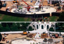 Parts of Trump’s New White House Helipad Disassembled, Photos Show