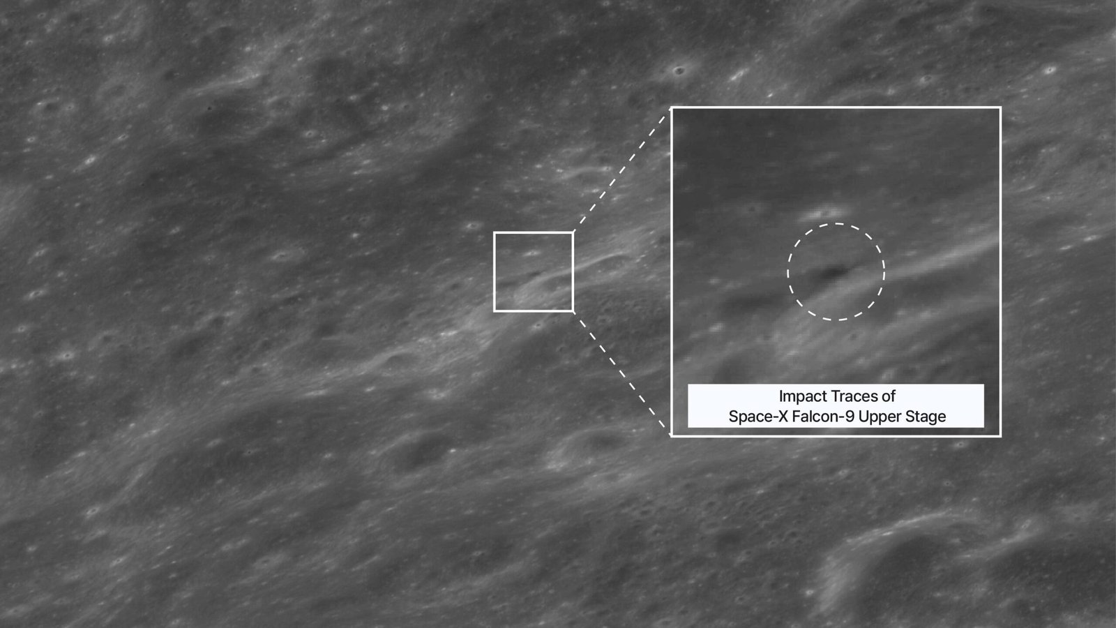 One lucky orbiter caught the SpaceX rocket crash site on moon One lucky orbiter caught the SpaceX rocket crash site on moon