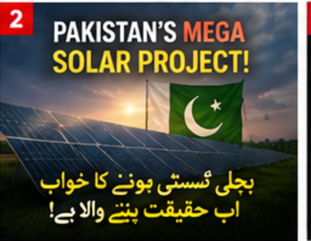 Pakistan’s Solar Revolution: Could Mega Solar Projects Change Electricity Forever?|پاکستان کا سولر انقلاب: کیا بڑے سولر منصوبے بجلی کا مستقبل بدل سکتے ہیں؟