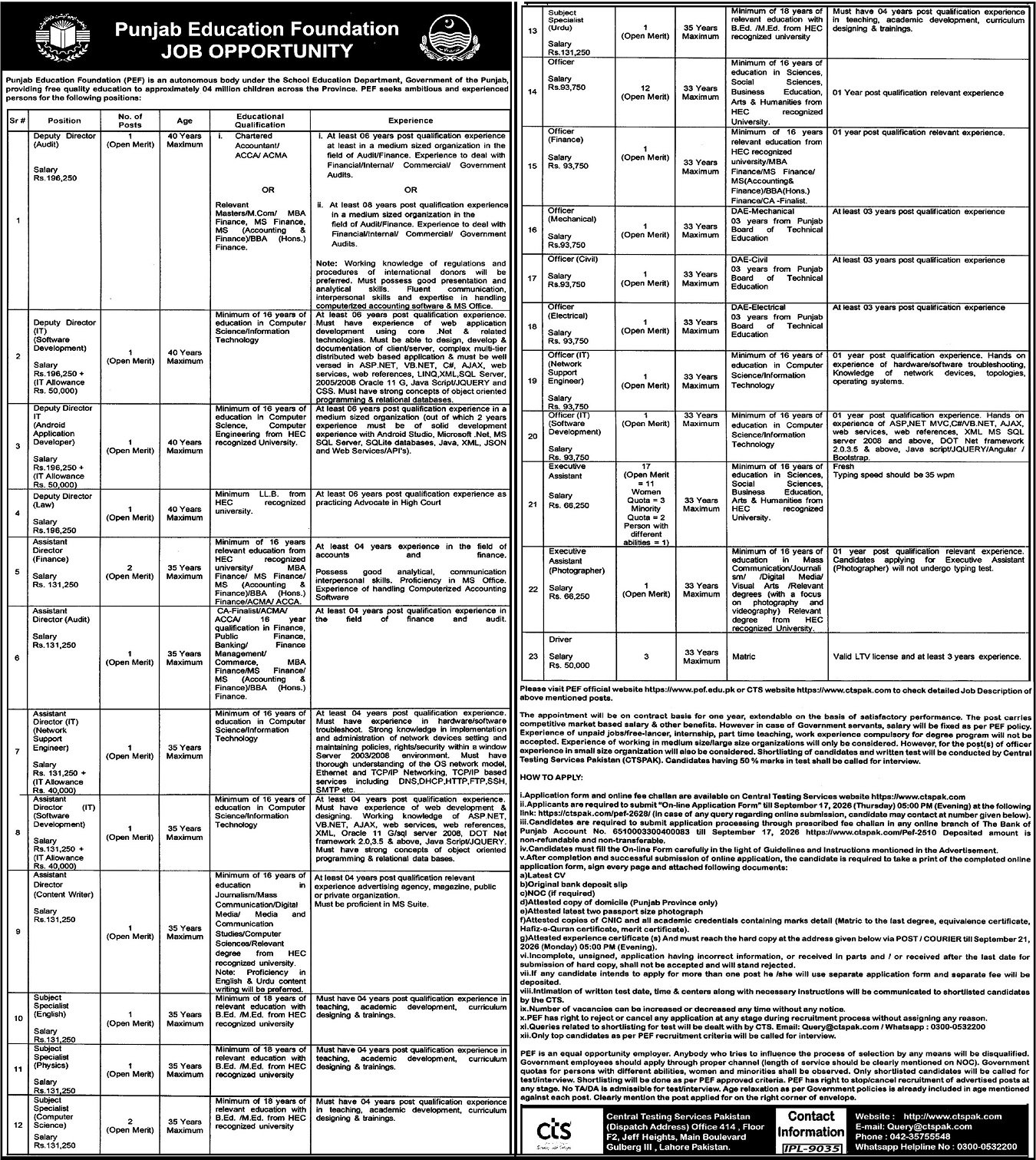 Officer Mechanical Jobs in Lahore 2026 – Latest Vacancy & Apply